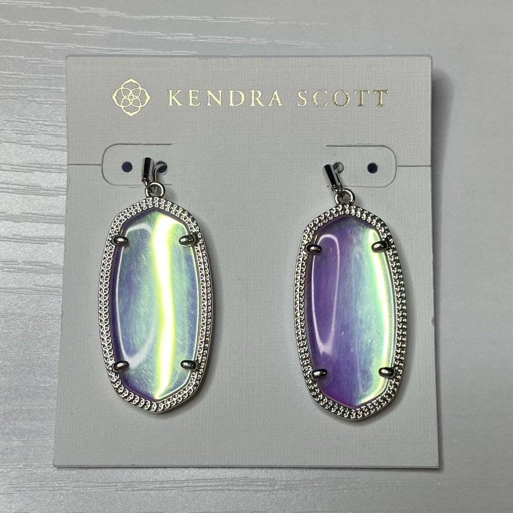 NWT Kate Spade Elle Silver Drop Earrings